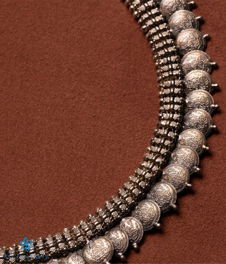 The Ambuja Laxmi Kasu-malai Long Necklace