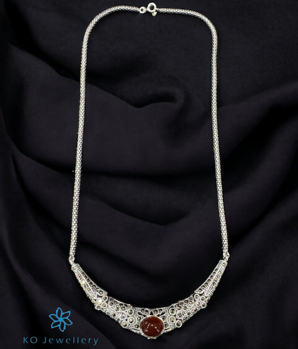 The Amy Silver Marcasite Necklace & Earrings