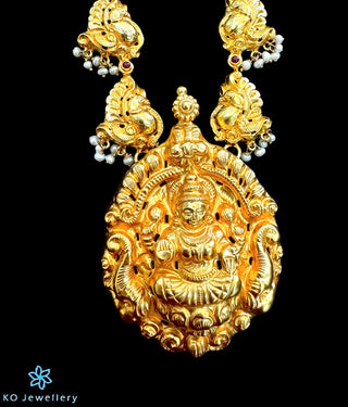 The Bhagyashri Silver Nakkasi Necklace