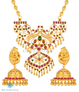 The Abharan Silver Makarakanti Necklace