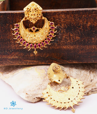 The Isha Silver Lakshmi Chand Bali Earrings