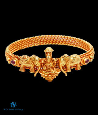 The Gajalakshmi Silver  Bracelet(Size 2.2/2.4/2.6/2.8)