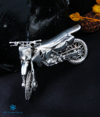 The Silver Sports Bike Statuette