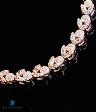 The Bisous Silver Rose-gold Bracelet