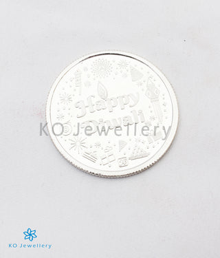 Diwali 999 Pure Silver Coin for Gifting (10 grams)