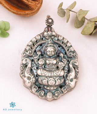 The Prakritya Silver Nakkasi Lakshmi Pendant