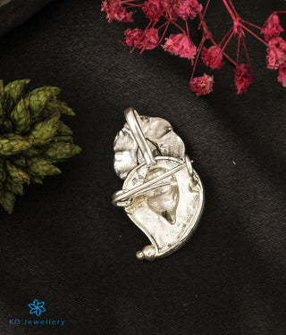 The Akhuratha Silver Ganesha Brooch & Pendant (Oxidised)