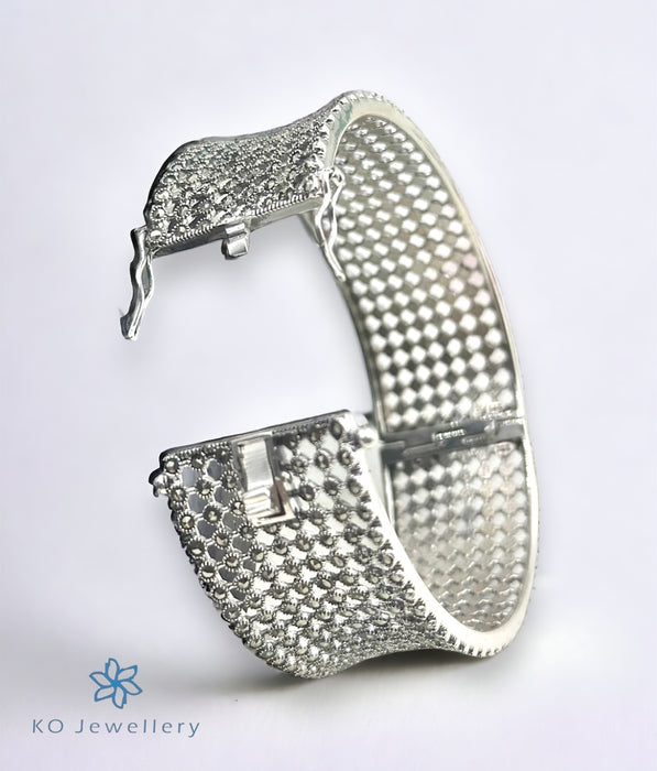 The Sparkle Silver Marcasite Openable Bracelet