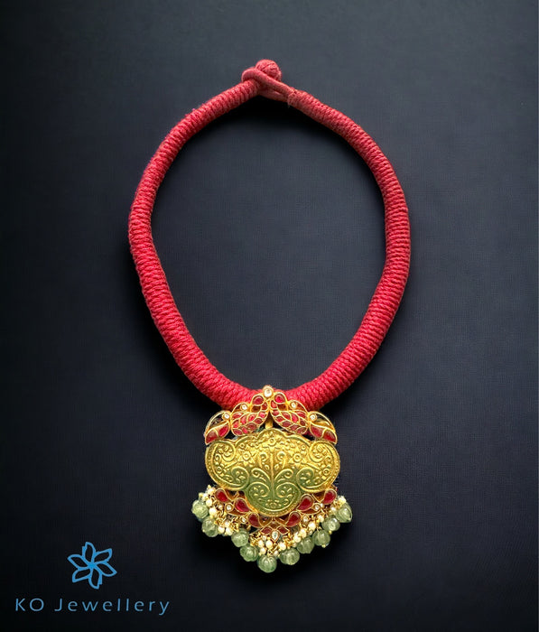 The Anchita Silver Jadau Thread Necklace