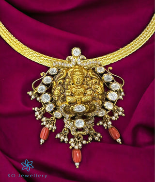 The Bhagyawati Lakshmi Silver Choker Necklace