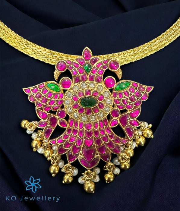 The Bhadra Silver Gandaberunda Necklace