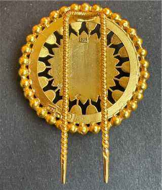 The Usika Silver Kundan Jadau Bridal Hair Pin