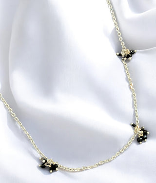 The Suhana Silver Blackbead Necklace & Earrings