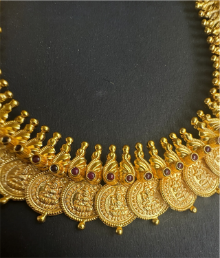 The Padmalaya Laksmi Kasu-malai Necklace