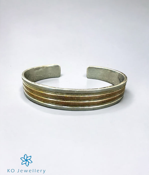 The Trident  Silver Open Bracelet
