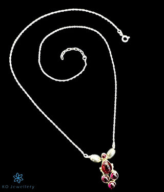 The Vagisha Silver Gemstone Necklace