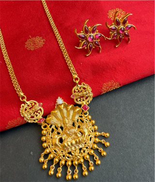 The Sriya Lakshmi Silver Kemp Necklace & Earrings