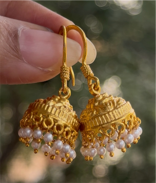 The Rohini Silver Hook Jhumka