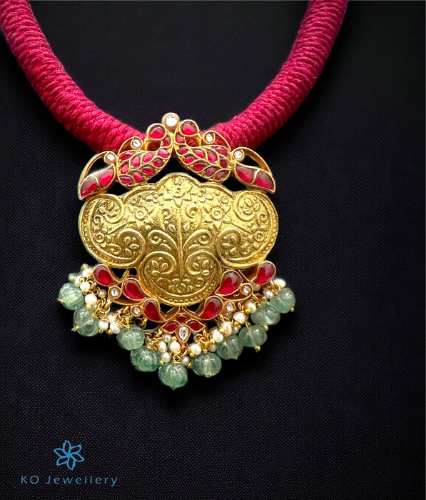 The Anchita Silver Jadau Thread Necklace