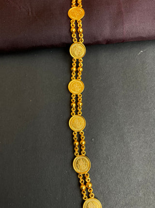 The Samriddhi Silver Lakshmi Kasumala Necklace & Earrings