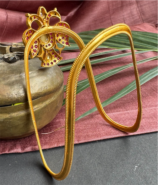 The Anvika Heritage Silver Gandaberunda Vanki / Bajuband