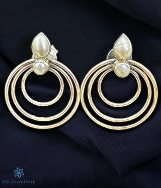 The Lipika Silver Gemstone Earrings (Pearl)