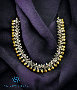 The Mahipal Silver Antique 2 tone Necklace
