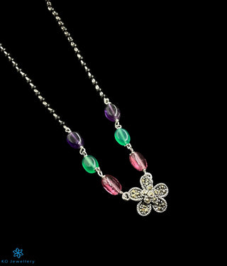 The Sutra Silver Mangalsutra Necklace