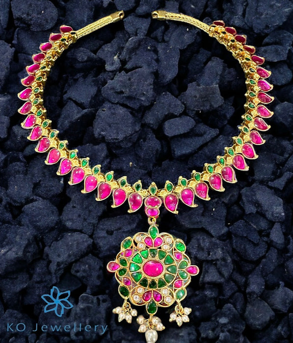 The Dayita Silver Kundan-Jadau Necklace