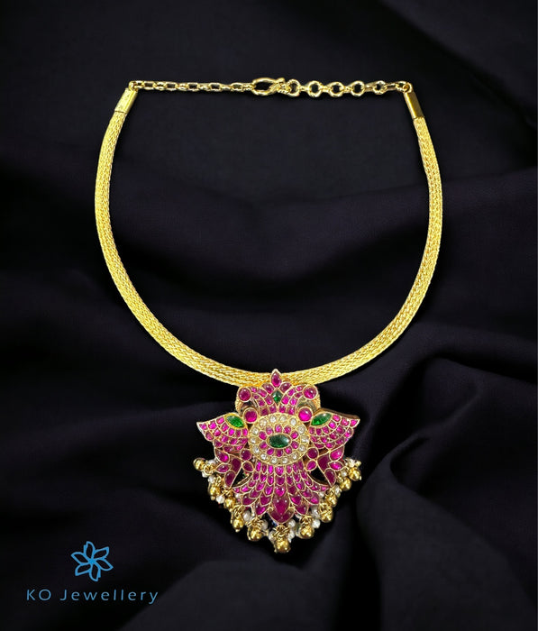 The Bhadra Silver Gandaberunda Necklace