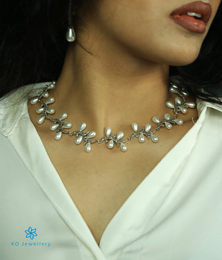 The Jisha Silver Marcasite Necklace & Earrings