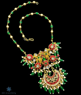 The Saanvi Silver Kundan  Necklace