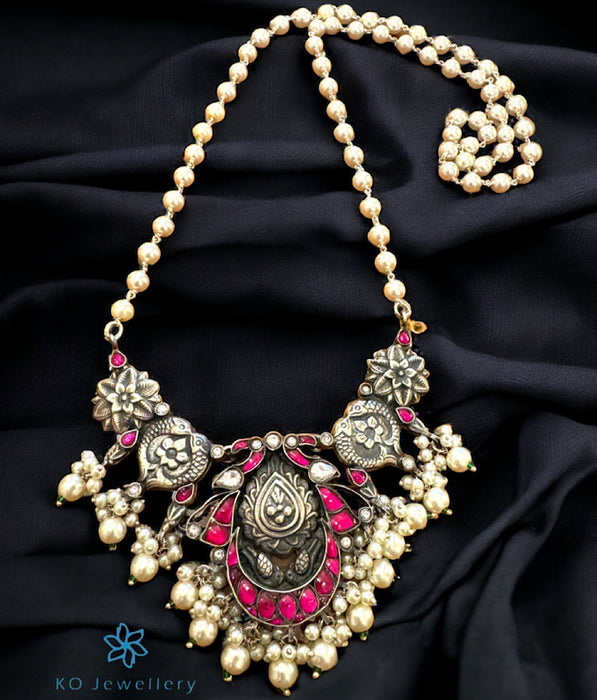 The Amena Silver Pearl Necklace