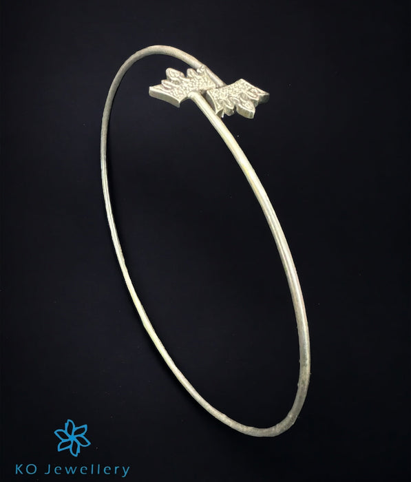 The Crown Silver Flexible Open Bracelet