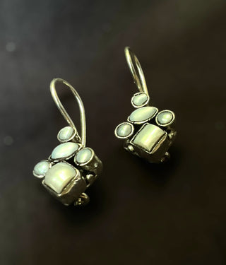 The Ativa Silver Gemstone Earrings