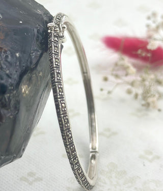 The Silver Marcasite Openable Bracelet