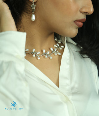 The Jisha Silver Marcasite Necklace & Earrings