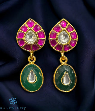 The Idhika Silver Kundan Earrings
