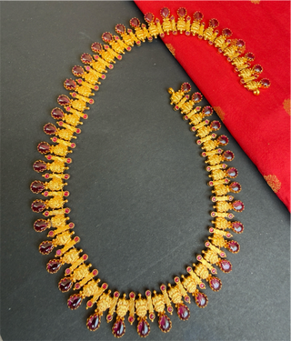 The Subhadra Silver Kemp Lakshmi Necklace & Earrings