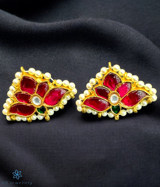 The Sita Silver Polki Earrings