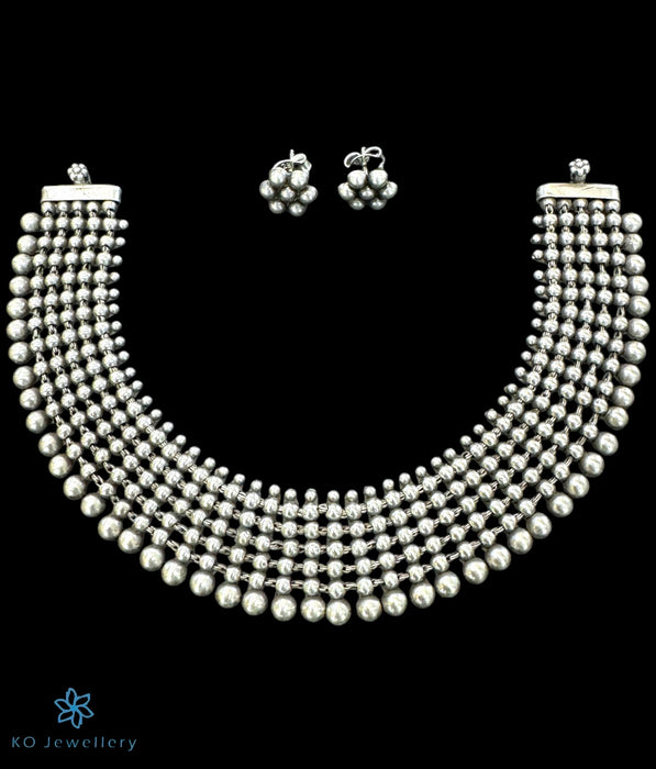 The Abani Antique Silver Necklace Necklace & Earrings