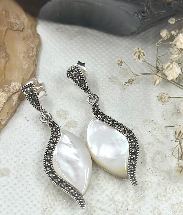 Frances Short Earrings | Mother of Pearl – Son of a Sailor