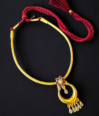 The Yadhvi Silver Gemstone Necklace