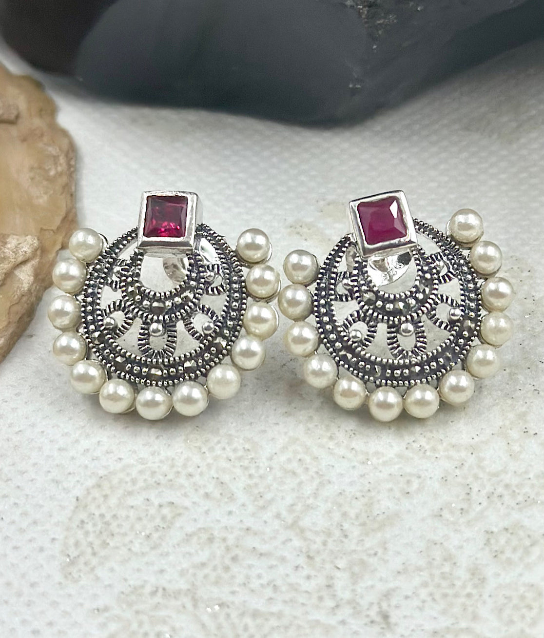 Women's sterling silver earrings - online shopping India — KO Jewellery