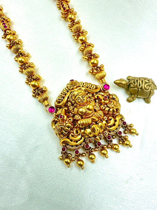 The Antique Nakkasi Silver Lakshmi Necklace