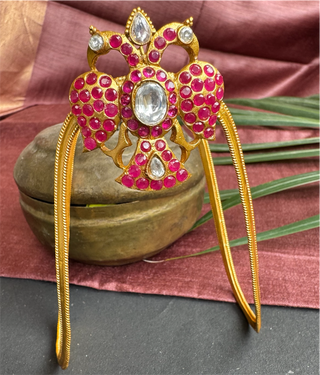 The Anvika Heritage Silver Gandaberunda Vanki / Bajuband