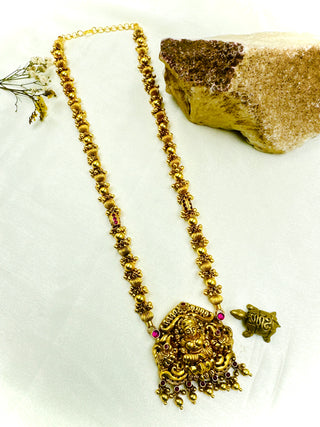 The Antique Nakkasi Silver Lakshmi Necklace