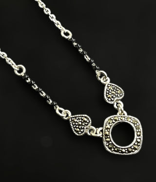 The Manasvi Silver Mangalsutra Necklace