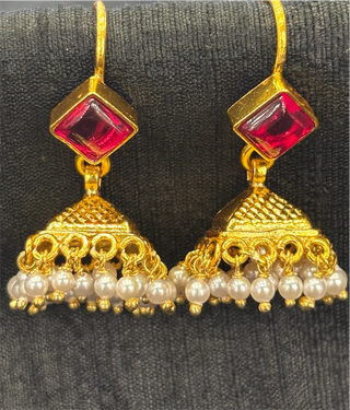 The Charita Silver Hook Jhumka