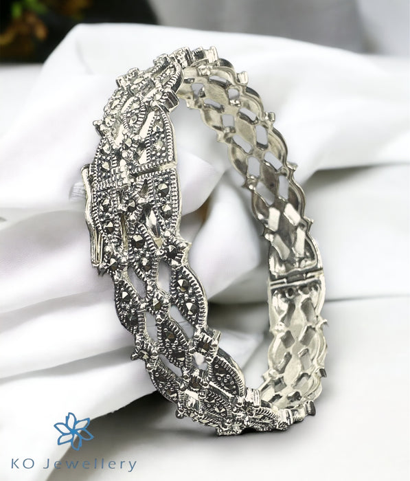 The Sparkle Marcasite Silver Openable Bracelet
